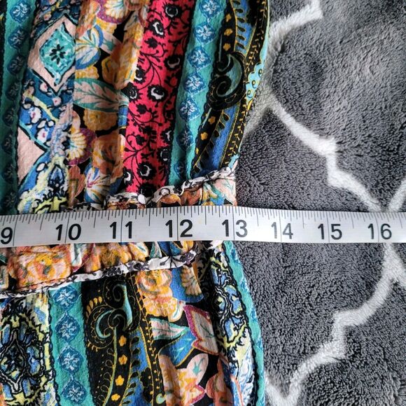 Anthropologie Wide Leg Crop Jumpsuit Sz Xsmall Calais Resort Boho Beach Vacation - Picture 9 of 13